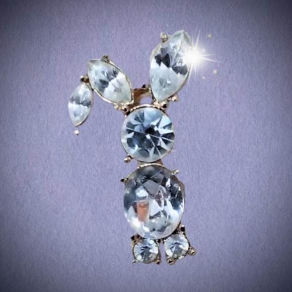 Crystal Bunny Rabbit Pin - Picture 8 of 15